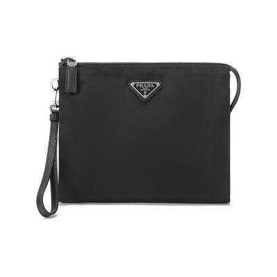 PRADA普拉达男士Re-Nylon尼龙手拿包2NE7892DMHF0002-黑色