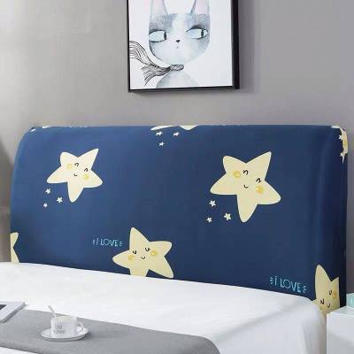 床头套罩 床头罩全包软包床靠背罩北欧风格简约现代可拆洗 卡通星(牛奶丝全弹力) 高度50~65*长度120cm(通用)