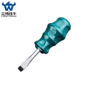 立伟铁牛绿胶炳螺丝刀6*38mm一字型/把