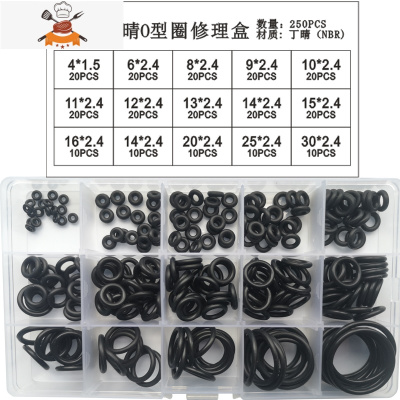 敬平O型圈全尺寸厂家外线径*.0耐油磨防水丁晴橡硅胶密封圈 丁晴线径1.8MM*内5-30MM100个
