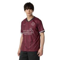 Mizuno男士足球条纹速干透气运动T恤复古版型休闲日常穿搭