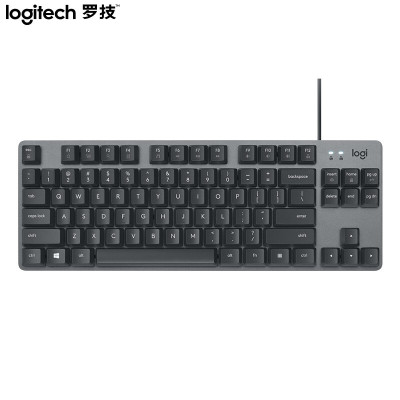 罗技（Logitech）K835机械键盘有线键盘游戏办公键盘87键黑色TTC轴青轴