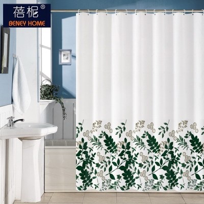 美帮汇北欧浴帘水布清新加厚霉卫生间隔断浴室帘子浴间洗澡淋浴挂帘