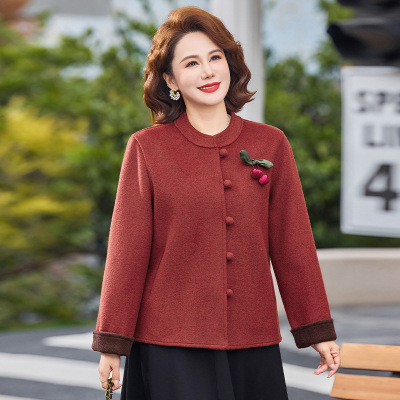 2026年女装新款妈妈装外套女40-60岁中老年装春季休闲上衣50岁+女