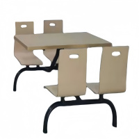 攸形连体餐桌120*60*75cm+4椅套