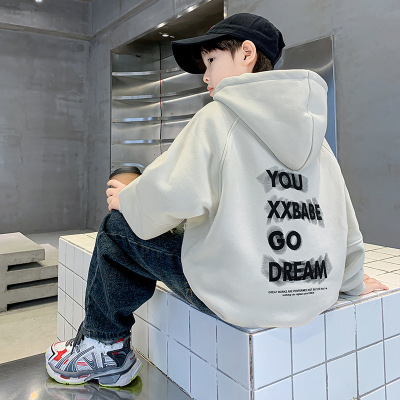 男童连帽卫衣春秋款新款儿童秋装衣服中大童上衣秋季韩版炸街