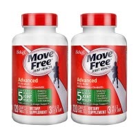 (两瓶装)旭福Schiff Move Free维骨力氨糖软骨素加钙片 绿瓶120粒 牡蛎贝类提取物