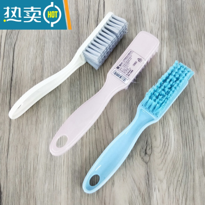 敬平洗鞋刷子洗衣刷地板清洁刷浴室刷洗地刷多功能清洁板刷长柄刷 颜色随机[2个]