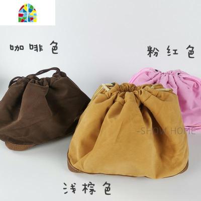 SHˇ上班宿舍可爱少女心保鲜盒密封北欧陶瓷圆形带盖便当盒泡面碗 FENGHOU 超好看保温袋(目前只剩咖啡色)可放两个碗