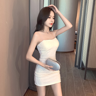 网纱抹胸吊带裙小个子夜 店装 性感气质显瘦打底包臀裙短款连衣裙