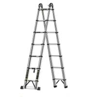 瑾如云海 梯子 伸缩梯 不锈钢伸缩梯2.9+2.9m 把