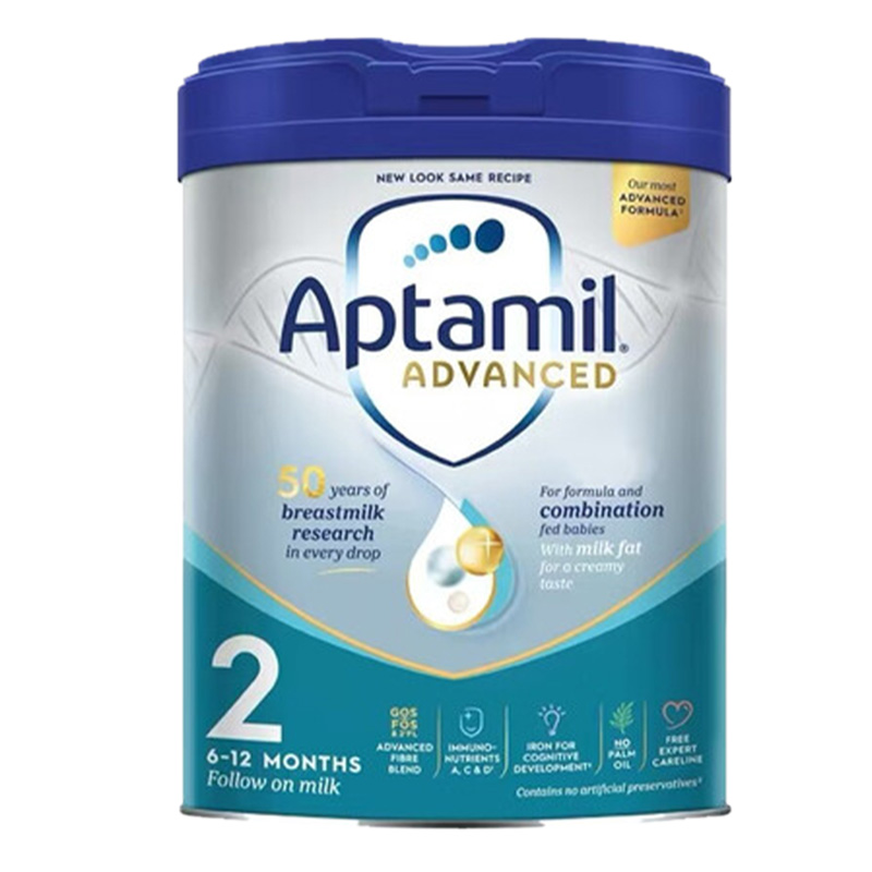 有效期到27年4月-Aptamil 英国爱他美 白金版 婴幼儿配方奶粉 2段 (6-12个月)800g/罐