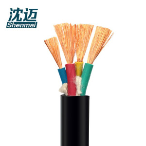 沈迈 铜芯橡套软电缆 YC-3*35+1*10平方/米