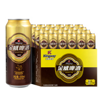 雪花啤酒(Snowbeer)金威纯酿8度500ml*24听 大规格实惠装