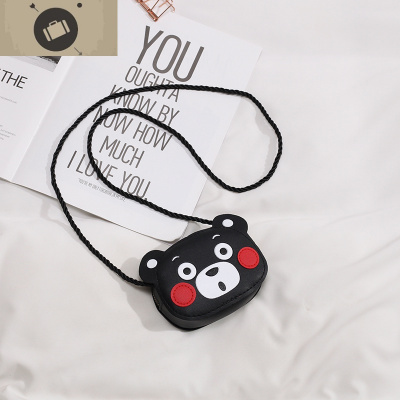 女童包包公主时尚单肩斜挎包卡通小鸭小棕熊可爱男女儿童单肩包艾狄伊娃斜挎包男