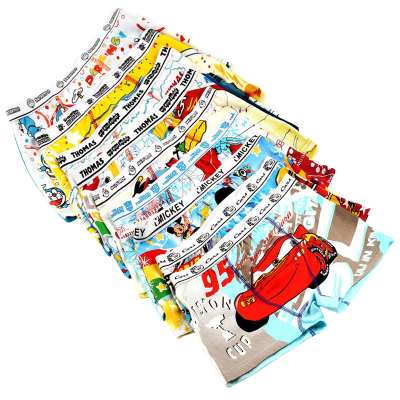 Mawcha柔软舒适精梳棉海盗猴男童四角裤平角裤男童内裤男内裤4条装混色4条装4-5岁/110cm