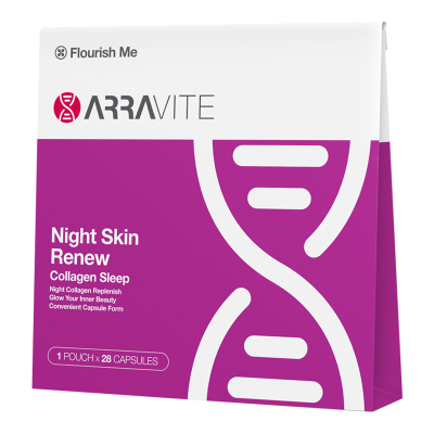 ARRAVITE胶原蛋白晚安夜间胶囊28粒/盒装澳洲原装进口肌肤水润Q弹睡眠香