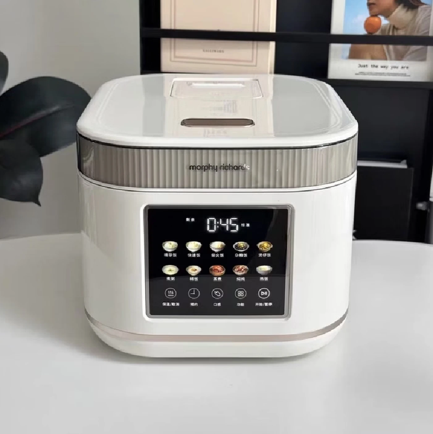 摩飞电器(Morphyrichards)电饭煲0涂层钛内胆电饭锅4L大容量3-4人家用煮饭锅可预约煮粥锅MR8503