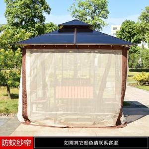 森美人户外凉亭庭院四角亭别墅花园简易组装农家乐阳光板茶水亭室外亭子