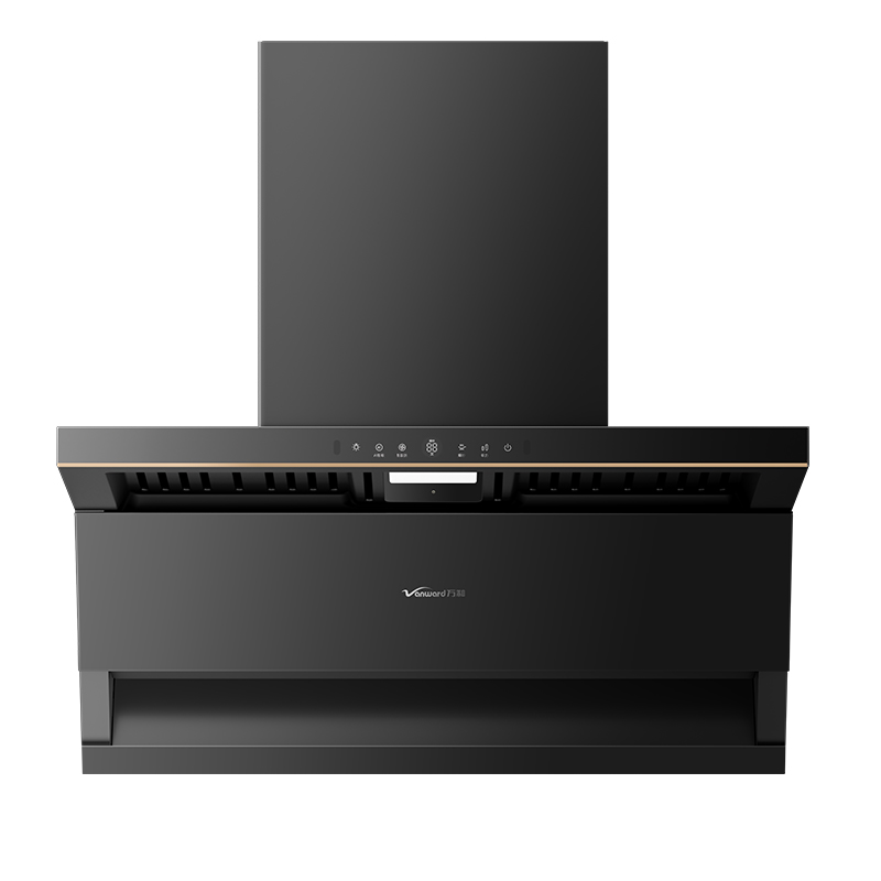 万和CXW-358-YL23F一级能效挥手感应顶侧双吸油烟机8年质保钢化玻璃面板27m³/min大吸力