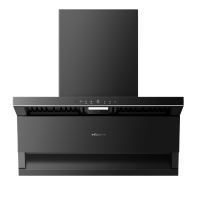 万和CXW-358-YL23F一级能效挥手感应顶侧双吸油烟机8年质保钢化玻璃面板27m³/min大吸力