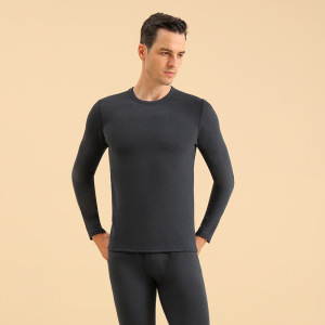 5A秋冬新款石墨烯保暖内衣套装男士圆领打底衫秋衣秋裤批发