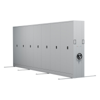 臻远 ZY-MJJA-35 电动密集架移动档案柜钢制轨道密集柜 通门 一列7组