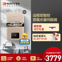 能率(NORITZ)13升燃气热水器GQ-13W38AFEX 小biu智家远程操控 水量伺服器 天然气热水器 恒温热水器