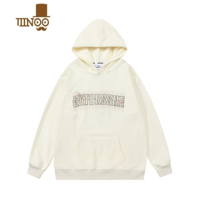 YANXU美式复古街头连帽卫衣男女潮牌宽松小众设计感蜘蛛情侣长袖上衣