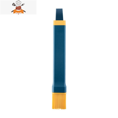 空气炸锅烤盘刷子电饼铛烤肉油刷家用烘焙食品级可高温硅胶烧烤刷 敬平 蓝色 北欧风