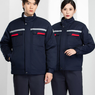 冬季防静电工作服棉衣 加厚防寒