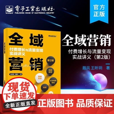 全域营销:付费增长与流量变现实战讲义(第2版) 王昕玥(聂风) 电子工业出版社 正版书籍