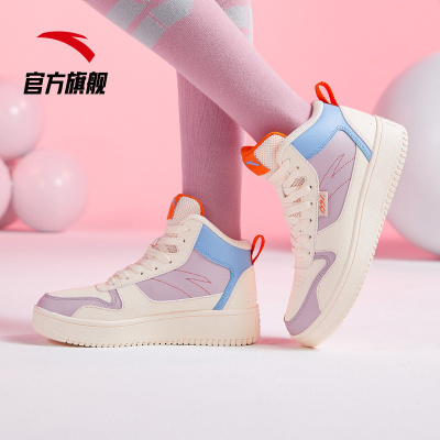 安踏女鞋高帮板鞋休闲鞋922038010