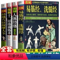 [正版]图解全4册 易筋经洗髓经+人体经络+十二经络+经络穴位按摩 原文译文 运动养生图书武功中国传统文化十二经脉调理