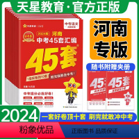 [7本套装]语数英物化政史 河南省 [正版]河南专版!2024金考卷河南中考45套汇编数学物理化学语文英语政治历史地理生