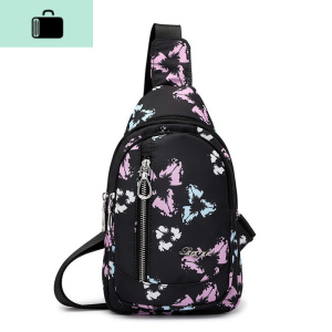 时尚胸包女士单肩斜挎包中老年尼龙防水便携妈妈旅行背包休闲小包NEW LAKE女斜挎包