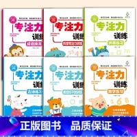 全册6本 [正版]抖音同款儿童专注力思维训练书全套6本注意力训练3-6岁孩子提升找不同听觉视觉练习数字练习拼音成语接龙幼