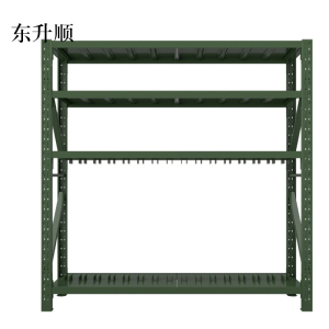 东升顺消防铁锹镐农具摆放架安保装备器材存放架军绿色拆装盾牌货架盾牌架2000*600*2000