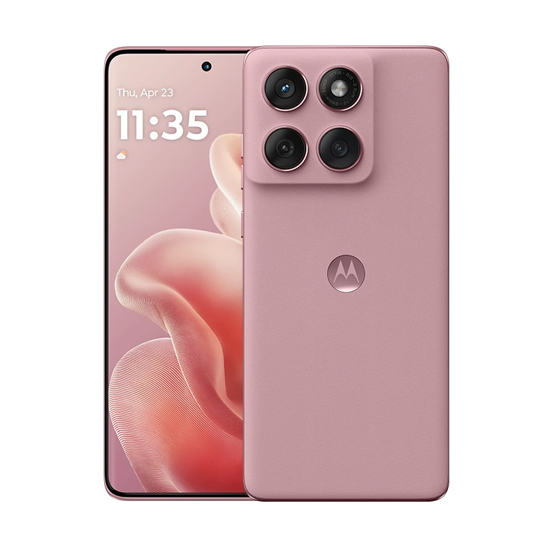 摩托罗拉 联想moto edge 60s 悬浮四曲超薄大电池 索尼5000万影像 28种越级防水 5GAI手机 12+256 极地蔷薇