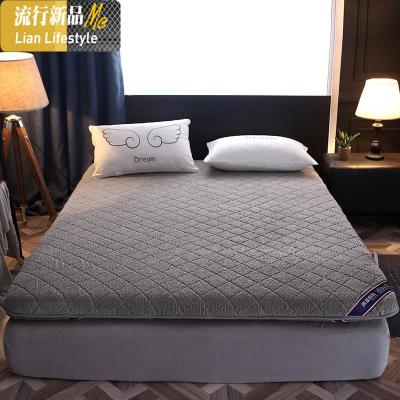 冬季羊羔绒床垫 1.5m床2米双人加厚保暖榻榻米垫被1.8m海绵床褥子 三维工匠