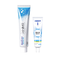 翰逸久旺 双效小苏打牙膏含氟清新口气美白去黄去渍 个