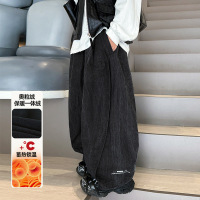 男童冬装裤子儿童加绒休闲裤秋冬新款中大童冬季工装裤潮童装