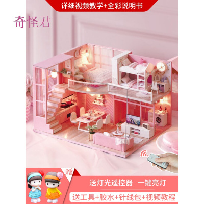 奇怪君生日礼物女礼品儿童玩具小孩学生公主7891012岁过家家手工娃娃屋