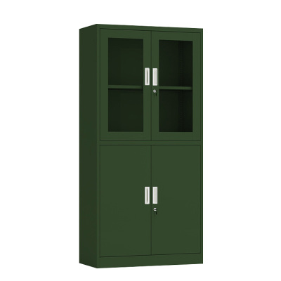 东升顺绿色铁皮文件柜办公室档案柜资料柜财务凭证柜钢制办公柜加厚等器