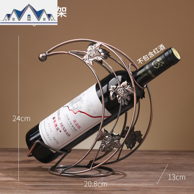创意红酒架酒柜摆件倒挂高脚红酒杯架家用葡萄酒架子欧式放酒瓶架 三维工匠收纳层架