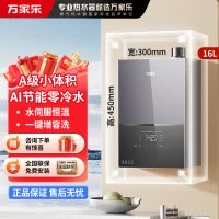 万家乐(Macro)零冷水燃气热水器小体积水量伺服器恒温 智能防冻 家用小尺寸热水器 天然气 16L 16M3X