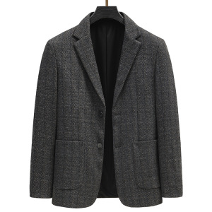 秋冬休闲小西装男纯色时尚外套正装上衣外套男简约西服男