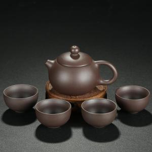 美帮汇一壶四杯 整套旅行茶具原矿紫砂西施壶茶杯功夫茶具套装
