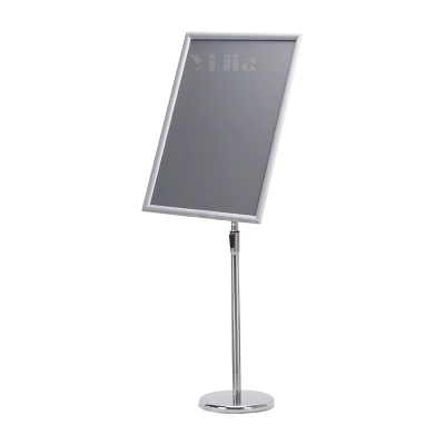 翌嘉YJ5011535 A2立牌指示牌酒店导向牌立式广告牌指引牌落地展示牌 银色直角