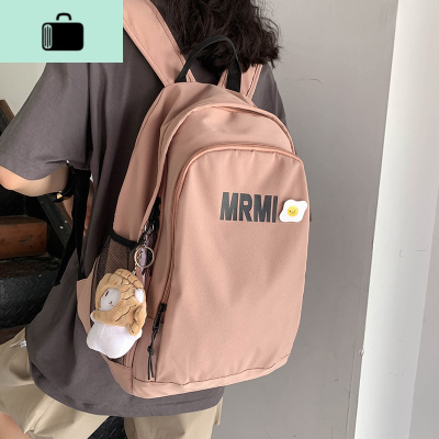 双肩包2020年新款大容量女韩版百搭高中大学生背包bf风古着感书包NEW LAKE